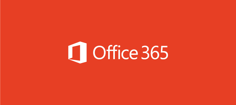 Office 365 logo on orange background