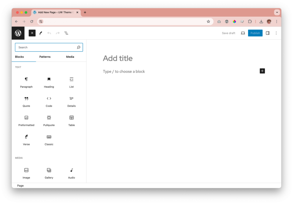 WordPress block editor